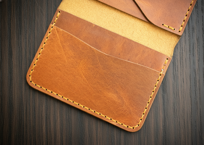 Handmade Genuine Leather Liberty Card Holder by Bonny Boss