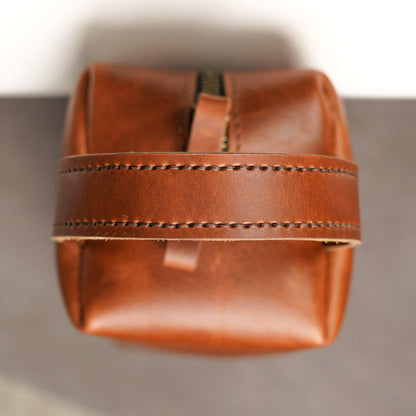 Handmade Leather Toiletry Bag | Premium Travel Organizer
