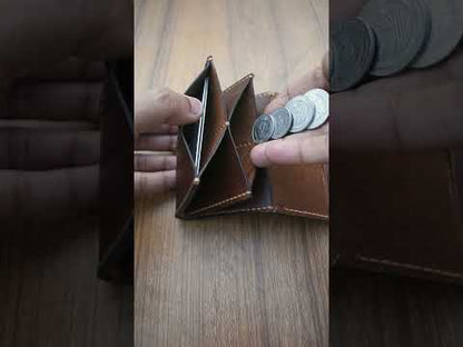 Premium Leather Accordion Wallet – Multi-Slot Card & Cash Organizer